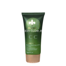 хуасинь зеленая овальная пластиковая упаковка ББ Cream пластичная пробка для косметики